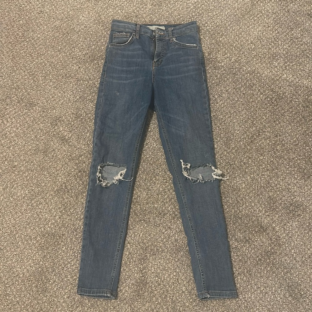 Topshop Jamie Moto Skinny Jeans